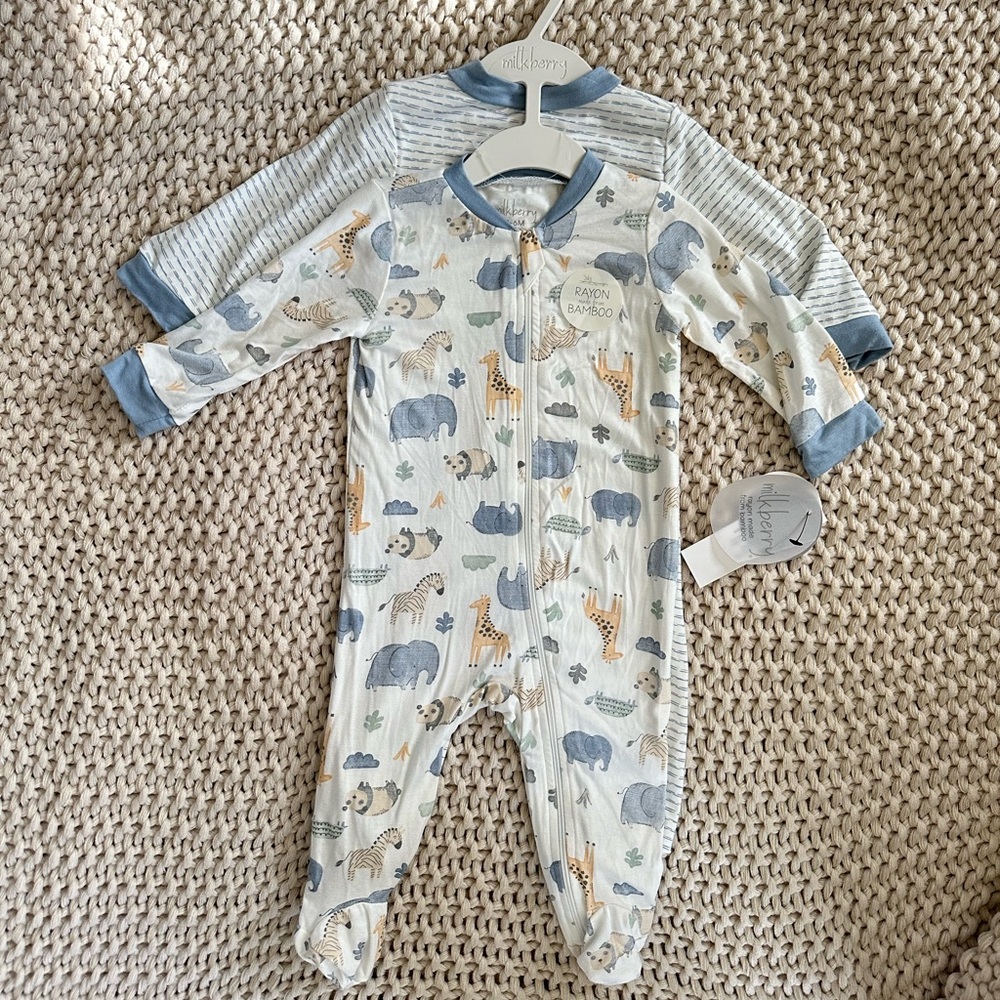 Milkberry Bamboo Footies